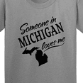 thumbnail image 4 of Inktastic Someone in Michigan Loves Me Youth T-Shirt, 4 of 5