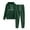 #5 Green, variant on LYXSSBYX Women's Casual Sport Sweatshirt Trousers Set Two-Piece Suit Crop Tops and Pants, Black