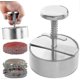thumbnail image 1 of Prensa para hamburguesas de acero inoxidable, molde para hamburguesas, ideal para barbacoas y cocinas., 1 of 2