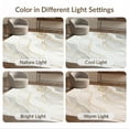 thumbnail image 7 of ODIKA 8'x10' Washable Area Rug Ivory Abstract Cream Swirl Fluffy Contemporary Neutral Tones for Dining Room, Large Office, Lounge, Non-Slip Chair-Friendly Mat, 7 of 7