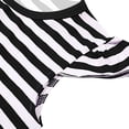 thumbnail image 4 of Cethrio Girls T Shirts, Stripe Flutter Sleeve Casual Graphic Tees Summer Tops Black Size 5T, 4 of 5