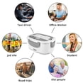 thumbnail image 4 of Jinsinto The Insulated Lunch Box Can Be Plugged Into The Electric Cooking Multifunctional Heating Lunch Box Stainless Steel Waterless Electronic Heating Electric Lunch Box (US Plug), 4 of 5