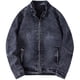 thumbnail image 4 of Chaqueta de piel sintética con cremallera de color sólido a la moda de otoño primavera y otoño para hombre Pompotops oipoqjl13963, 4 of 6