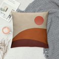 thumbnail image 2 of GOSMITH  Abstract Boho Bohemian Sunset Sunrise Sun and Moon Landscape Throw Pillow Cover Pillowcase Decor, Abstract Bohemia Farmhouse Sofa Bed Bedroom Home Decoration, 2 of 5