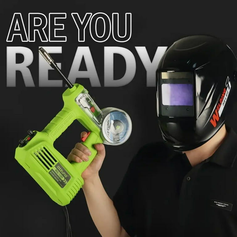 AZZUNO Portable Handheld MIG Welder 100A 110V Gasless Mini Welder