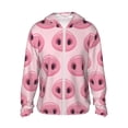 thumbnail image 1 of Balery Pig Nose Sudadera ligera de manga larga con capucha y protección solar UPF 50+ para hombre y mujer, ideal para pesca y running-XX-Large, 1 of 7