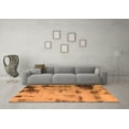 thumbnail image 3 of Ahgly Company Machine Washable Indoor Rectangle Abstract Orange Modern Area Rugs, 4' x 6', 3 of 4