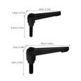 thumbnail image 2 of WORGEOUS 4 pcs  Indoor Handlebar Adjustment Parts Indoor Handlebar Adjustment Exercise Bike Handle Parts Indoor Cycling Bike Handlebar Screw Adjustable Handlebar Parts, 2 of 8