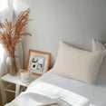 thumbnail image 6 of White Swan Lumbar Pillow Covers 20x12 Inch Set of 2, Farmhouse Solid Beige Color Modern Art Waterproof Outdoor Pillow Covers, Decorative Cushion Pillowcases for Couch, Sofa, Bed, Garden, Patio, 6 of 9