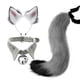 thumbnail image 3 of Conjunto de cola y orejas de bestia para cosplay, collar punk personalizado, correa para el cabello con orejas de zorro simuladas hechas a mano, 3 of 6