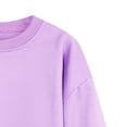 thumbnail image 4 of Gubotare Kids Sweatshirts Girls Trendy Boys Girls Pullover Sweatshirts Soft Long Sleeve Tops Kids Crewneck Sweatshirt Size 11-12 (Purple,11-12 Years), 4 of 5