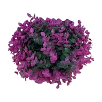 LBJTAKDP Flower Grass Ball, Artificial Grass Ball Flower Garland, Round Faux Grass Balls Hanging Garden Topiary Balls Ceiling Decoration Christmas, Pink