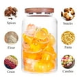 thumbnail image 2 of Large Glass Food Storage Jars with Airtight Wooden Lid，Set of 2 100 OZ(3000ml) Glass Canister Glass Food Containers for Kitchen Pantry for Flour, Tea, Coffee Beans, Sugar, Cookies, 2 of 9