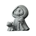 thumbnail image 1 of DFC Grim Statue Statue With Walking Dog Cute Halloween Home Tabletop Figurines Decoration, 1 of 4