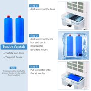 Portable Evaporative Air Cooler with 3 Wind Modes and Timer for Home Office