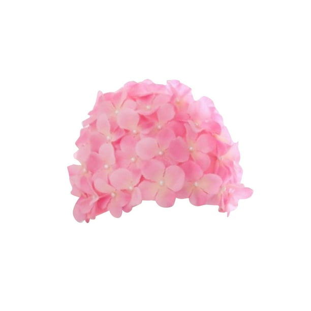 Flower Swim Caps Women Durable Trendy Ladies Soft Gorros de baño para todos los niveles de Rosa Zulema Gorra de baño