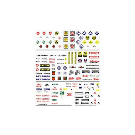 DT560 Crate Labels & Warning Signs Multi-Colored