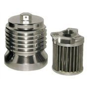 PC Racing PCS4C Polished Stainless Steel Flo Reusable Oil Filter