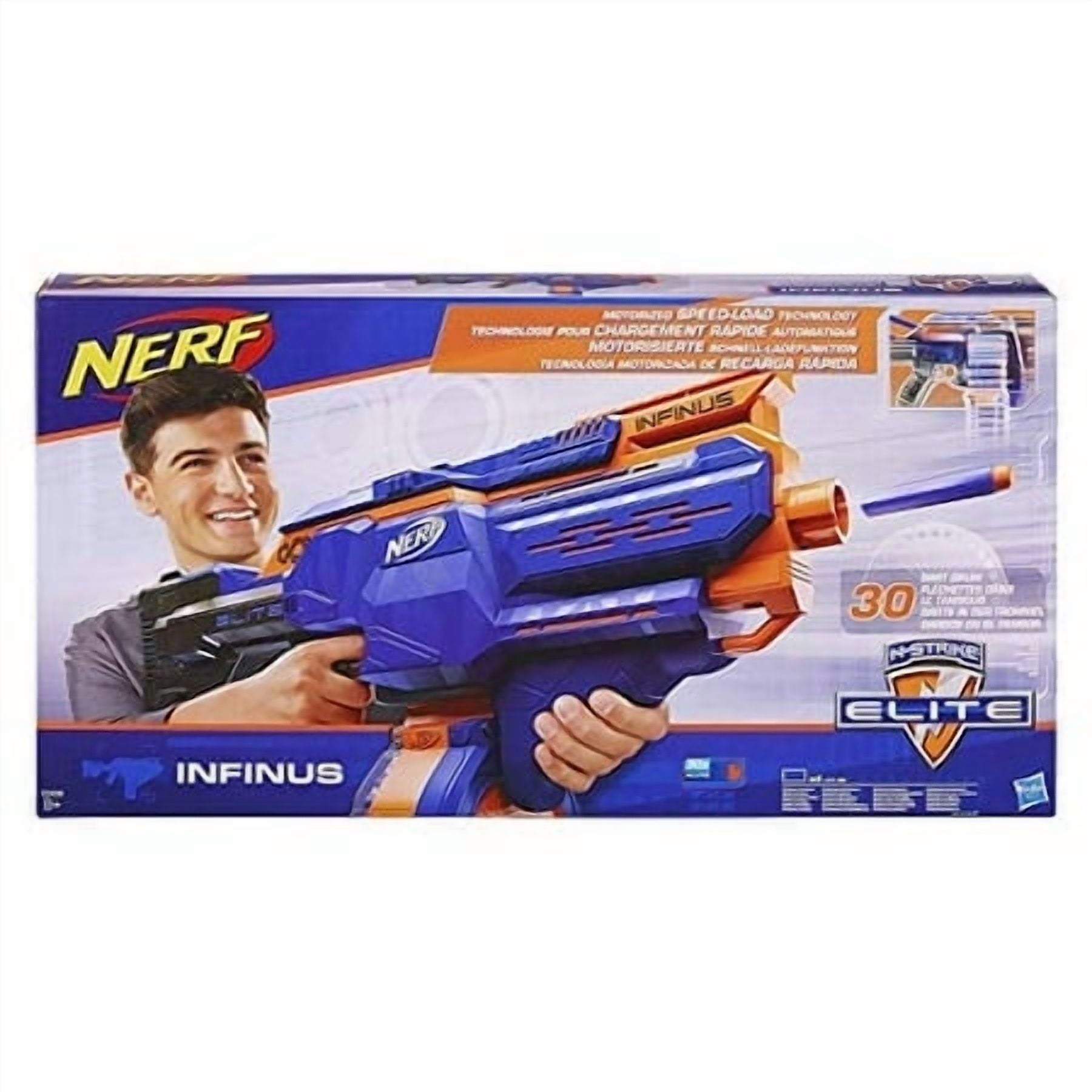 Nerf Elite Infinus 電動トイガンナーフセット　値下げしました！ NERF Infinus N-Strike Elite Toy Motorized Blaster with Speed-Load