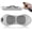 Gray, variant on Triple Fusion Back Massager, Vibration, Heating, and Traction Therapy, Back Massager for Pain Relief Deep Tissue,Waist Wedge Bolster