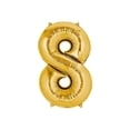 thumbnail image 1 of Globo Metalizado Gigante Forma de Numero 76 cm Celebraciones dorado, 1 of 2