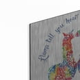 thumbnail image 2 of Luxe Metal Art 'Llama Tell You..' by Cindy Jacobs, Metal Wall Art, 24"x24", 2 of 8