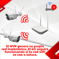 thumbnail image 3 of Kit Cámaras Vigilancia Seguridad Inalámbricas Wifi Exterior, 3 of 8