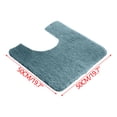 thumbnail image 2 of weibbin Toilet Rugs U Shaped Bathroom Rug, Machine Washable Non Slip Quick Dry Super Absorbent Ultra Thin Toilet Mats for Bathroom Toilet, Absorbing Door Mat, 2 of 5