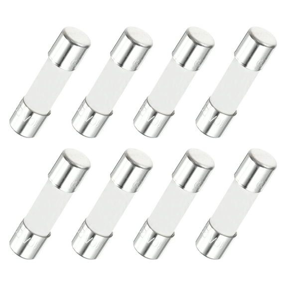 Uxcell 8Pcs Time Delay Fuse Ceramic Fuses Tube 5mm x 20mm 250V 10A for Repair Circuits