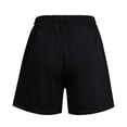 thumbnail image 4 of Women Summer Sports Pants Drawstring Elastic Waist Solid Color Casual Skin Friendly Micro Elastic Loose Shorts Women's Short Gradual Shorts Women Romper Shorts for Women Women's Bike Shorts with, 4 of 4