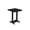 Black, variant on Keystone Amish Co. Poly Composite Square Balcony Side Table, Blue