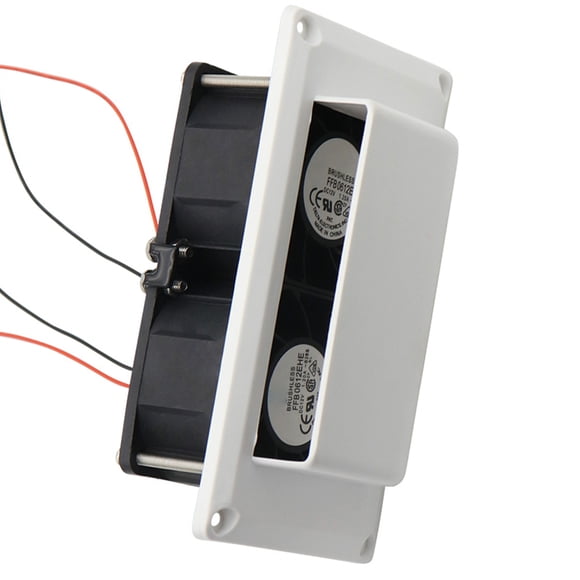 Speravity DC 12V RVs Remolque de ventilación lateral Caravanas Ventilación de techo Ventilador de escape Ventilador de bajo ruido Accesorios Herramientas eléctricas Blanco