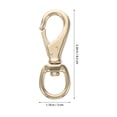 thumbnail image 2 of Raindrops 4 Pcs Swivel Lobster Claw Clasp Trigger Snap Hooks For Straps Bags Belting Leathercraft Purse Making Macrame Lanyard Clips Golden, 2 of 8