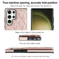 thumbnail image 7 of for Samsung Galaxy S22 Ultra Wallet Case with Card Holder RFID Blocking,Dimaond Patterned Elegent PU Leather,Double Back Flip Kickstand Magnetic Clasp Durable Shockproof Cover,Rosegold, 7 of 7