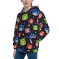 thumbnail image 2 of Daiia Owls And Hearts for Boys Fashion Hoodies & Sweatshirts with Kangaroo Pocket,Hooded Sweatshirt for Kid, Breathable& Moisture Wicking-X-Large, 2 of 6