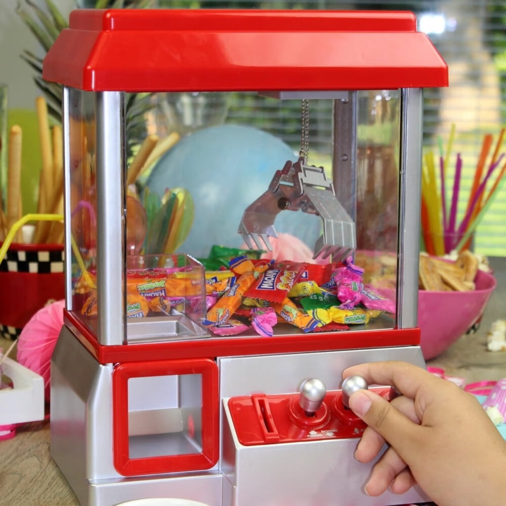 Candy Grabber Machine - Claw Machine with USB and Sound Button - Automatic Candy Dispenser for Children - XL