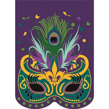 Magnolia Garden Flags M010060 13 x 18 in. Mardi Gras Mask Polyester Garden Flag