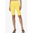 thumbnail image 2 of Women's PLUS Basic Stretch Cotton Span High Waist Above Knee Bermuda Short Leggings, 2 of 7