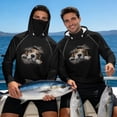 thumbnail image 7 of SEANATIVE Long Sleeve Fishing Hoodie for Men UV Protection Tops Breathable Lightweight Athletic Shirt Outdoor Sport Apparel for Outdoor Fishing Lovers, 2XL, Beagle Dog Black, 7 of 7