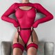 thumbnail image 4 of Gibobby Lenceria mujer sexy Conjunto de Lencería Sexy de Colegiala, Pijamas Caseros Sexy para Mujer, Ropa de Encaje Regalo de Aniversario(Vino, CH), 4 of 5