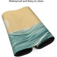thumbnail image 5 of Japanese Sea Waves Oversized 3XL Gaming Mouse Pad - Waterproof Desk Pad, Stitched Edges, Non-Slip Rubber Base, Ideal for Table, Keyboard, Computer Mat, 48x24 Inch, 5 of 6