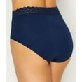thumbnail image 3 of Women's Vanity Fair 13396 Flattering Lace Cotton Stretch Brief Panty (Time Square Navy 9), 3 of 3