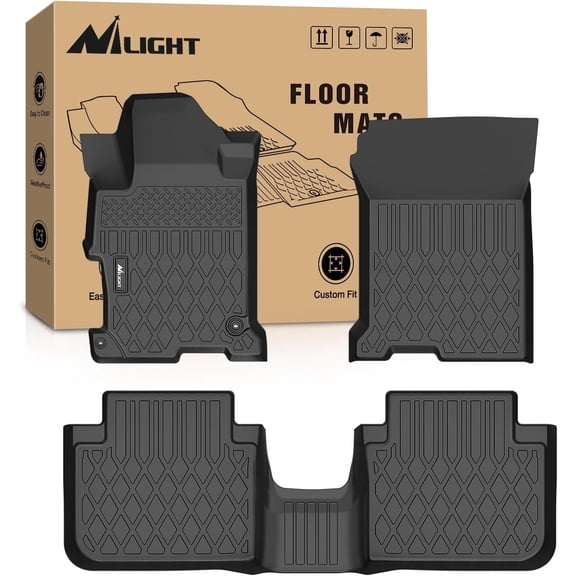 Nilight TPE Floor Mats for Honda Accord Sedans 2013 2014 2015 2016 2017, All Weather Custom Fit Heavy Duty Floor Liners
