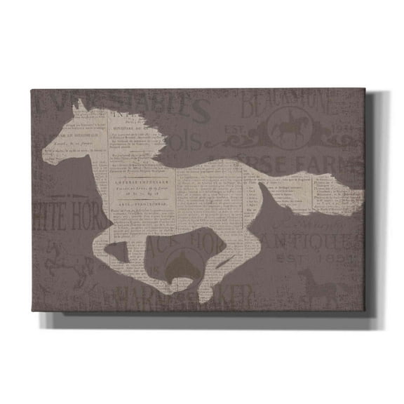 Epic Graffiti 'Equine I' by James Wiens, Canvas Wall Art, 60"x40"