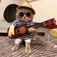 thumbnail image 4 of Dizfras Mascota Guitarra Divertida Perro Gato Pequeño Ropa, 4 of 7