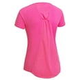 thumbnail image 2 of Expert Brand USA-Made Women's DriMax™ Cinch Back Athletic T-Shirt, Hot Pink, L, 2 of 3