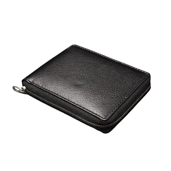 Hunar-Men’s Leather Bifold Wallet with Coin Pocket, Cash Slot & Card Holder, Zip Around Wallet