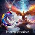 thumbnail image 6 of MYSTICPOEM Phoenix Necklace 925 Sterling Silver Rising Phoenix Pendant Necklace Crystal Phoenix Necklace Phoenix Jewelry for Women, 6 of 6