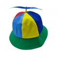 thumbnail image 2 of Sombrero de cubo de hélice, de arcoíris, gorra de béisbol, sombrero de pescador con cuentas de libélula Estilo G Talla para niños jinwen Sombreros de hélice, 2 of 8