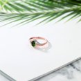 thumbnail image 4 of Gem Stone King 10K Rose Gold 0.49 Ct Green Chrome Diopside and Diamond Engagement Ring (Size 7), 4 of 4